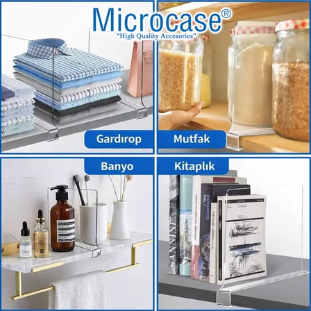 Microcase 2 li Gardop Eşya Elbise ve Genel Kullanım Düzenleyici Alan Bölümleyici SET 30X23 CM AL5709