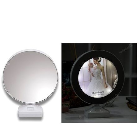 Marsilyan Led Işıklı Sihirli Ayna Çerçeve Beyaz Fotoğraf Çerçevesi 170 gr USB Kablolu