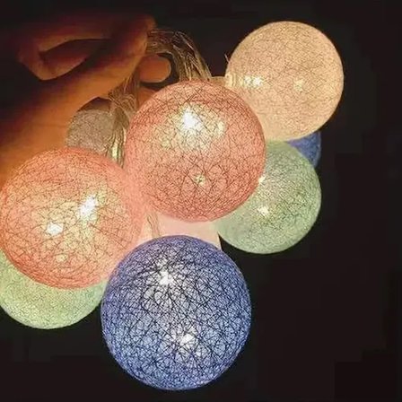 Marsilyan LED Renkli Top Lamba Dekoratif Aydınlatma Çok Renkli 170 gr