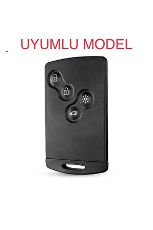Clio Logan Megane 3 Koleos Silikon Anahtar Kılıfı Siyah Renk Not Kart Ile Yuvaya Girmez
