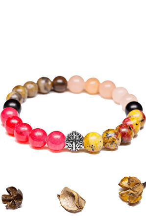 Sertifikalı Yay Burcu Doğal Taş Bileklik - Gümüş Aparatlı