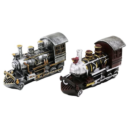 Ev Aksesuarı Çalışma Masası Dekoratif Obje Nostaljik Lokomotiv Tren Tasarımlı Biblo Kumbara