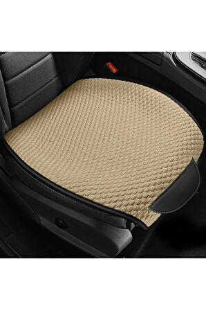Ford Kuga UYUMLU  Cepli Terletmez Oto  Minderi Kılıfı Ön Arka Tam Set Sırtlı Başlıklı BEJ