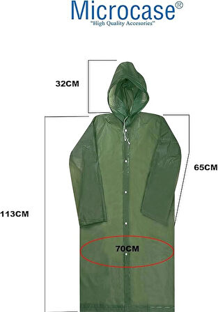 Microcase Erkek ve Kadınlar için Rüzgar ve Yağmur Koruyucu Yağmurluk - BEYAZ AL4665