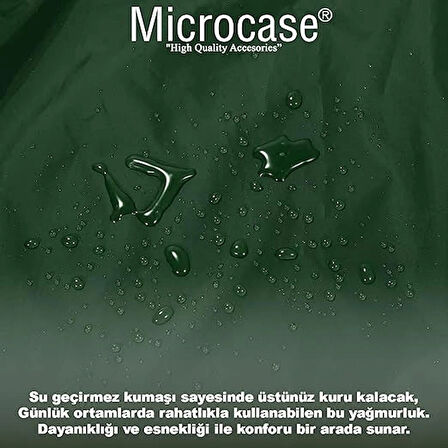 Microcase Erkek ve Kadınlar için Rüzgar ve Yağmur Koruyucu Yağmurluk - BEYAZ AL4665