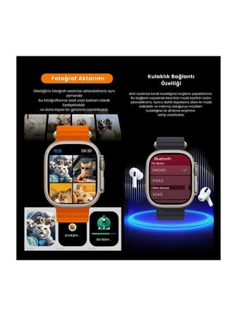 Hk 11 Ultra 3 Amoled Akıllı Saat Iphone ve Android Tüm Telefonlara Uyumlu Amoled Ekran