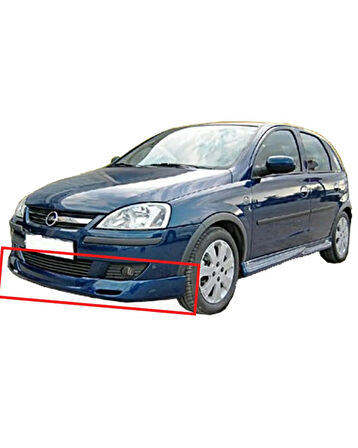 OPEL CORSA C MAKYAJLI KASA ÖN TAMPON EKİ (( BOYASIZ ))