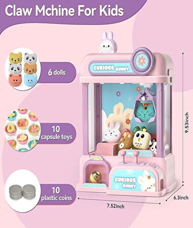 Oyuncak Tutma Makinesi Claw Machine