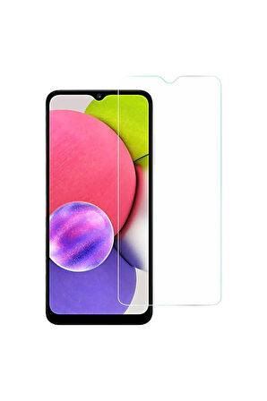 Samsung Galaxy A03 Ekran Koruyucu Cam Tam Uyumlu 9h Temperli Cam Kırılmaz Cam