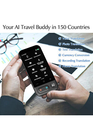 Z16 150 Çevrimiçi Çeviri 20 Çevrimdışı Metin Ses Fotoğraf Çevirisi, Her Dil İçin Yapay Zeka Çevirme