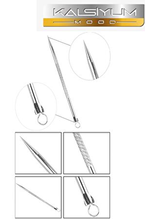 Çengelli Iğne Sivilce Akne Iğne Aracı Yüz Bakımı Siyah Nokta Akne Leke Çıkarıcı
