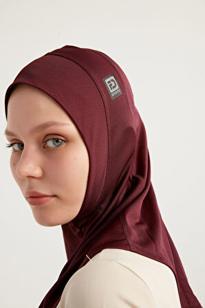 KFIT-HIJAB Spor Bone – Bordo