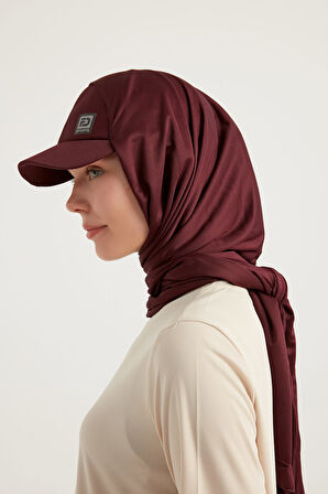 STYLE-HIJAB Kepli Spor Şal – Bordo