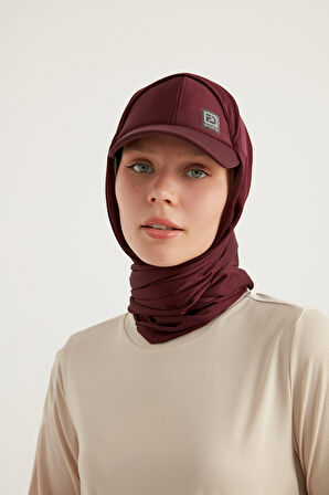 STYLE-HIJAB Kepli Spor Şal – Bordo