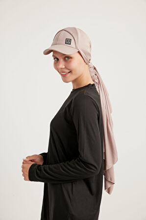 STYLE-HIJAB Kepli Spor Şal – Pudra