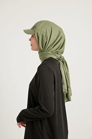 STYLE-HIJAB Kepli Spor Şal – Pastel Yeşil