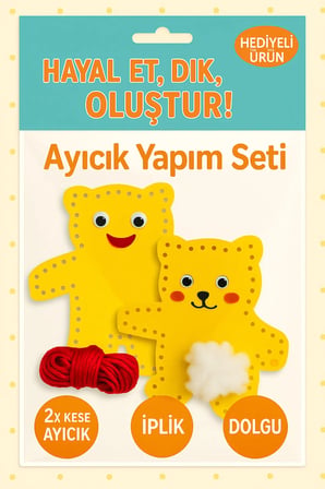 Ay?c?k Yap?m Seti – Hediyeli Ürün – Etkinlik Seti – Sanat Etkinli?i – ?plik + Dolgu Dahil