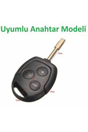 Ford Fiesta Mondeo Focus Transit Fusion Anahtar Koruma Kılıfı Siyah Renk