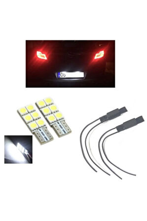 Opel Insıgnıa Beyaz Led Plaka Aydınlatma Seti T10 W5w