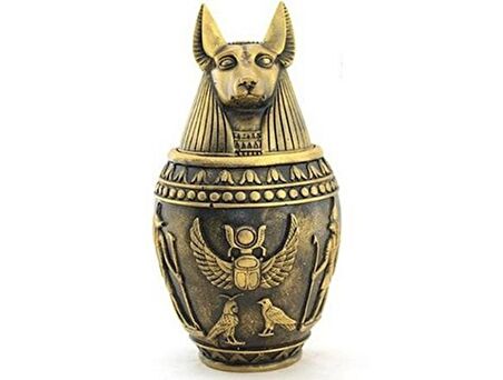 Antik Mısır Tanrısı Anubis Kapaklı Kutu