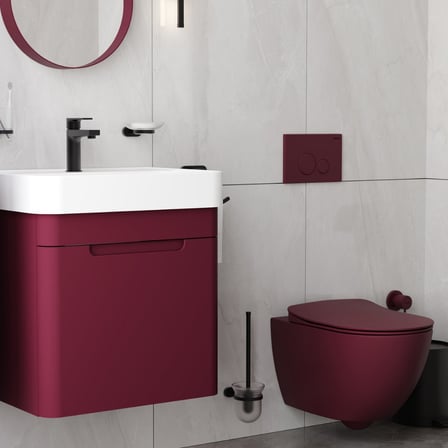 Creavit Free Kanalsız Berry Asma Klozet FE322, Creavit Free Duck Duroplast Yavaş Kapak