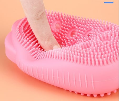 Premium Günlük Bakım Cilt Bakımı Duş Aksesuarı Süngerli Silikon Banyo Kesesi