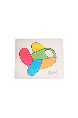 Ahşap Uçak Figürlü Puzzle