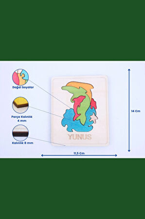 Ahşap Yunus Figürlü Puzzle