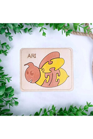 Ahşap Arı Figürlü Puzzle