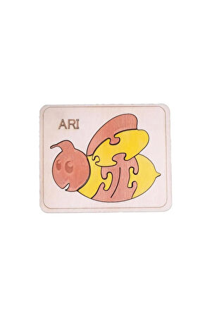 Ahşap Arı Figürlü Puzzle