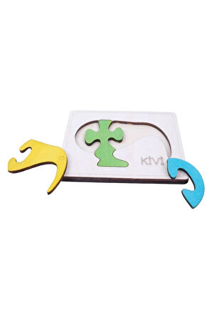  Ahşap Kivi Figürlü Puzzle