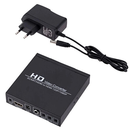 ADAPTÖRLÜ SCART-HDMI TO HDMI ÇEVİRİCİ DÖNÜŞTÜRÜCÜ CONVERTER