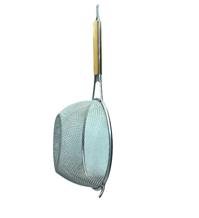 18CM AHŞAP SAPLI SEPET TEL SÜZGEÇ