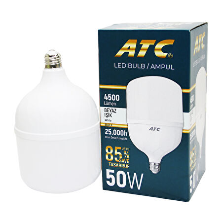 50W TORCH LED BULB AMPUL BEYAZ E27 - Lisinya