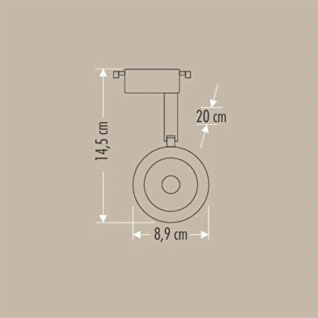 Ray Spot Armatür Babil Beyaz Kasa 3200K 30W