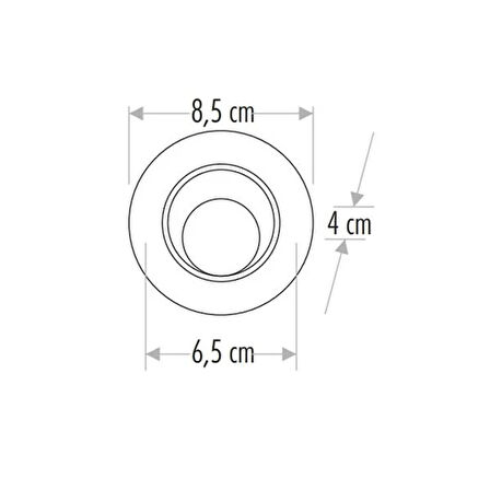 Safir Led Spot Armatür Günışığı 3200K 8W