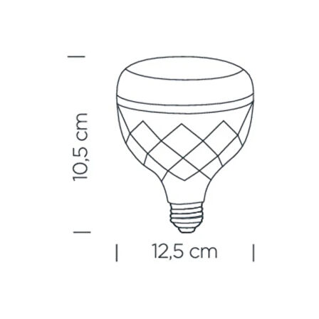 Led Ampul Kristal Camlı 30W E27 Beyaz Işık 6500K