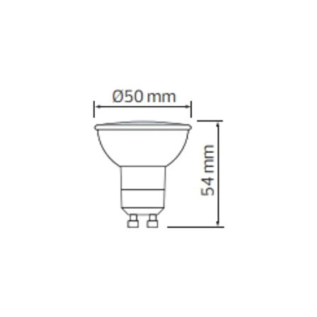 Çanak Ampul Led GU10 4200K 6W Plus-6