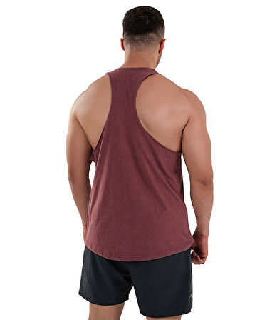 Kingsize Darksteel Antik Yıkamalı Atlet Bordo