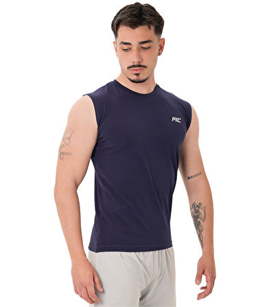 MuscleCloth Training Kolsuz T-Shirt İndigo