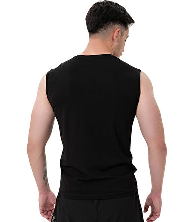 MuscleCloth Icon Kolsuz T-Shirt Siyah