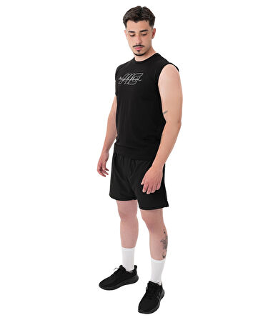 MuscleCloth Icon Kolsuz T-Shirt Siyah