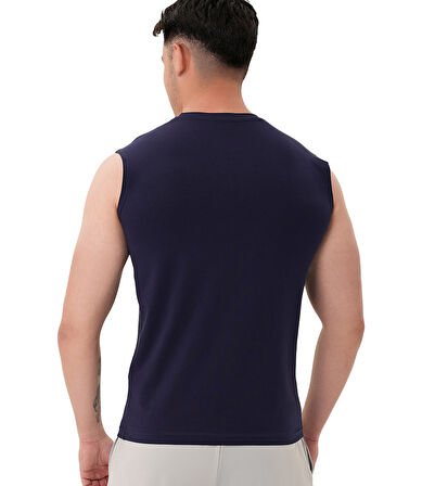 MuscleCloth Icon Kolsuz T-Shirt Lacivert