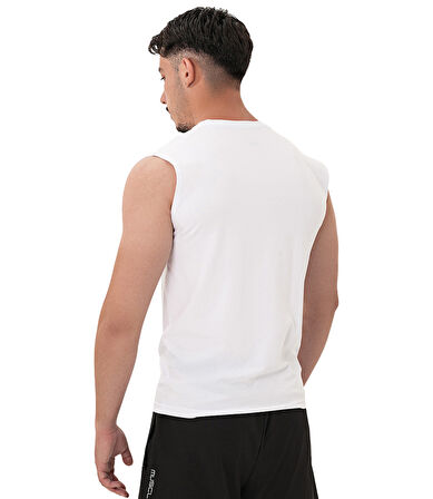 MuscleCloth Icon Kolsuz T-Shirt Beyaz