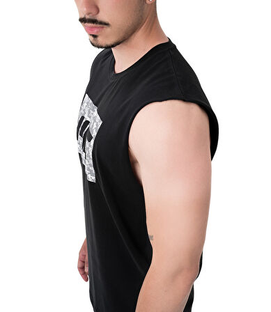 MuscleCloth Tactical Kolsuz T-Shirt Siyah