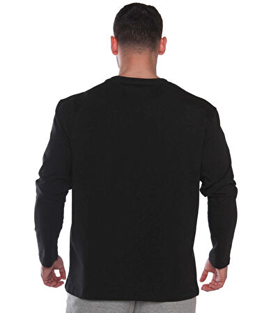MuscleCloth MC-X Uzun Kollu Sweatshirt Siyah