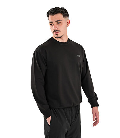 MuscleCloth Basic Sweatshirt Siyah