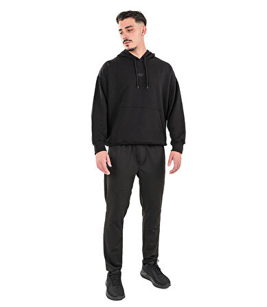 MuscleCloth Elite Oversize Kapüşonlu Sweatshirt Siyah