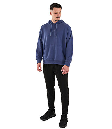 MuscleCloth Elite Oversize Kapüşonlu Sweatshirt İndigo