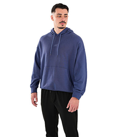 MuscleCloth Elite Oversize Kapüşonlu Sweatshirt İndigo